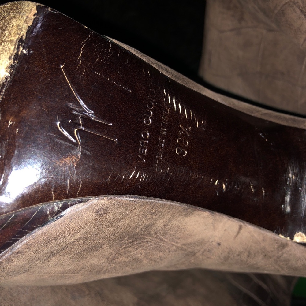 GIUSEPPE ZANOTTI: over the knee leather embossed - Picture 4 of 7